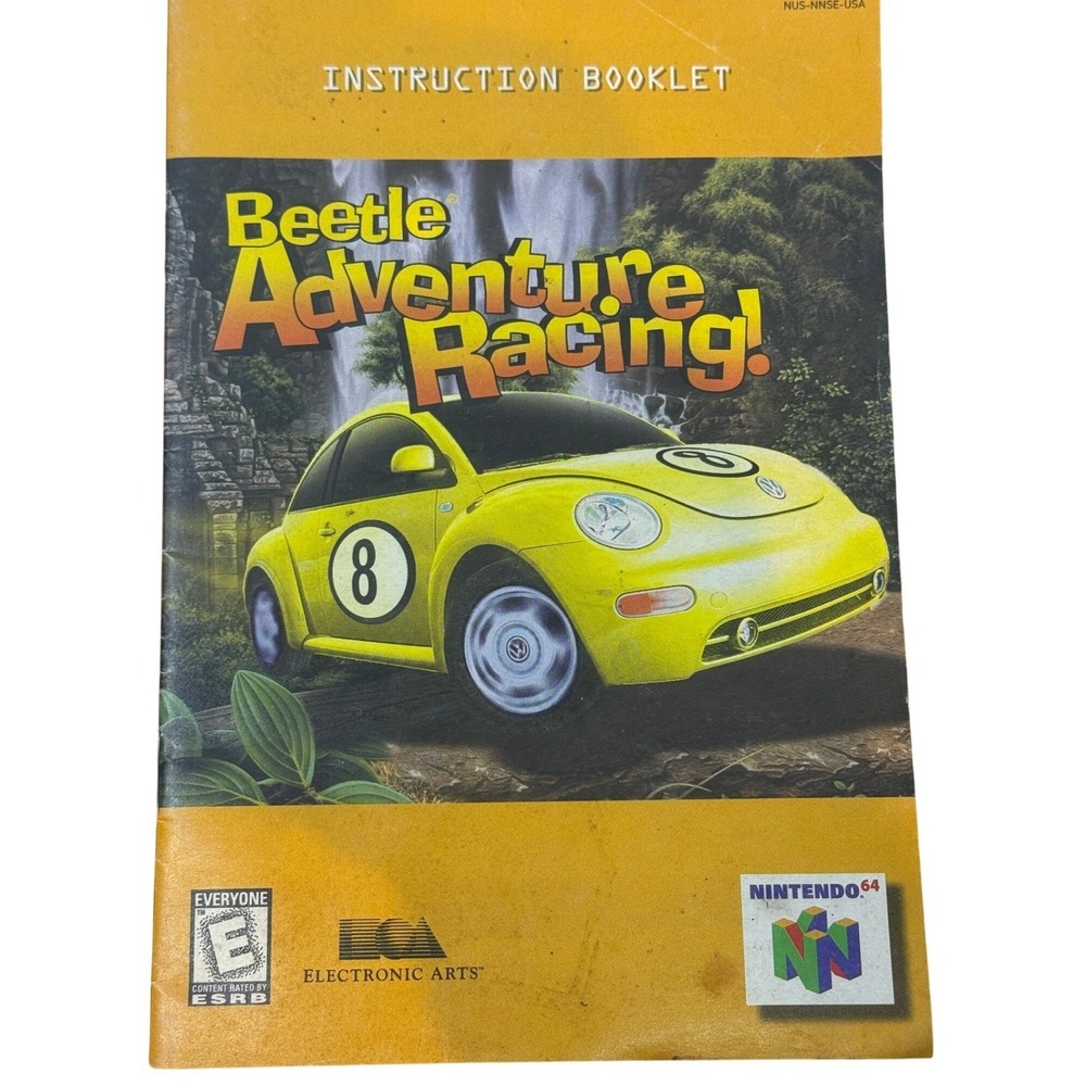 Beetle Adventure Racing Nintendo 64 N64 Instruction Manual Booklet NUS-NNSE-USA